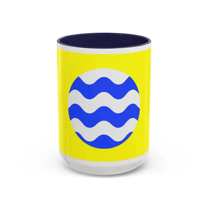 Flag of Fontana Malta - Accent Coffee Mug 15oz Navy - Go Mug Yourself