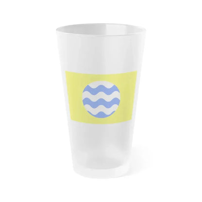 Flag of Fontana Malta - Frosted Pint Glass 16oz 16oz Frosted - Go Mug Yourself
