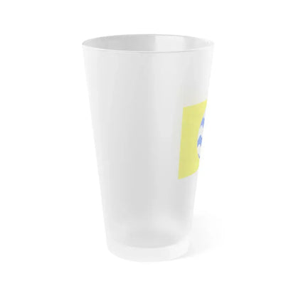 Flag of Fontana Malta - Frosted Pint Glass 16oz - Go Mug Yourself