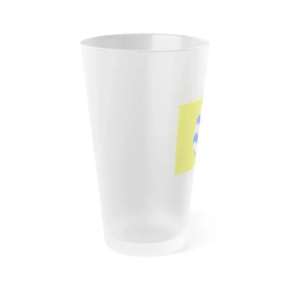 Flag of Fontana Malta - Frosted Pint Glass 16oz - Go Mug Yourself