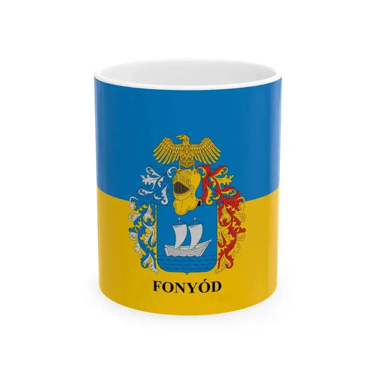 Flag of Fonyod (Hungary) White Coffee Mug 11oz - Go Mug Yourself