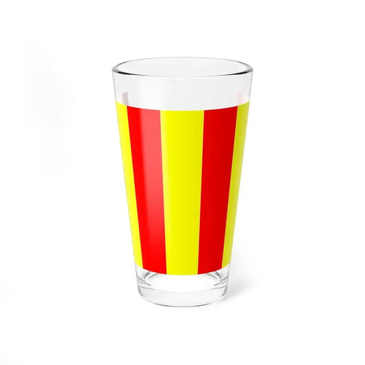 Flag of Forcalquier (France) Pint Glass 16oz 16oz - Go Mug Yourself