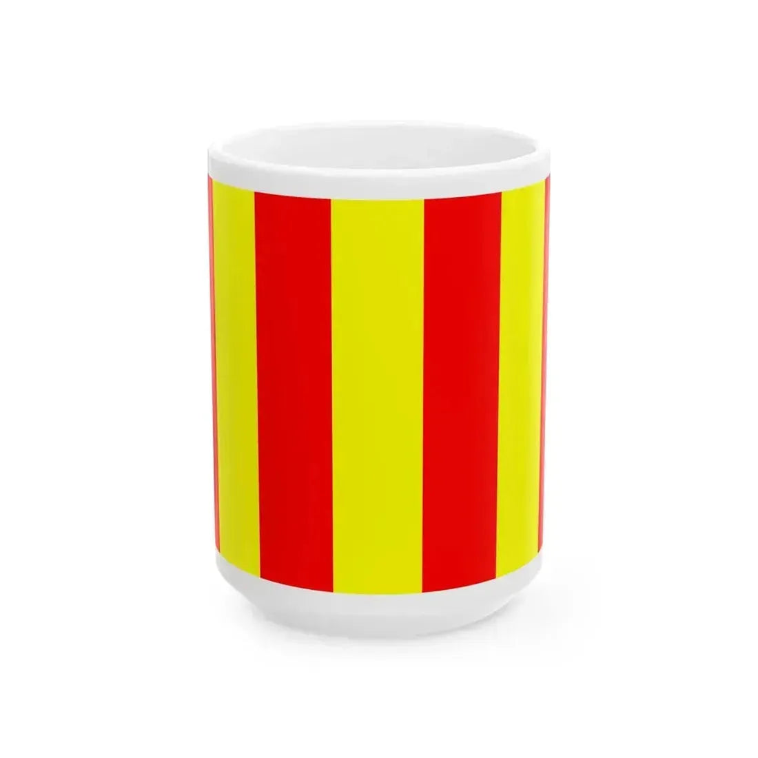 Flag of Forcalquier (France) White Coffee Mug 15oz - Go Mug Yourself