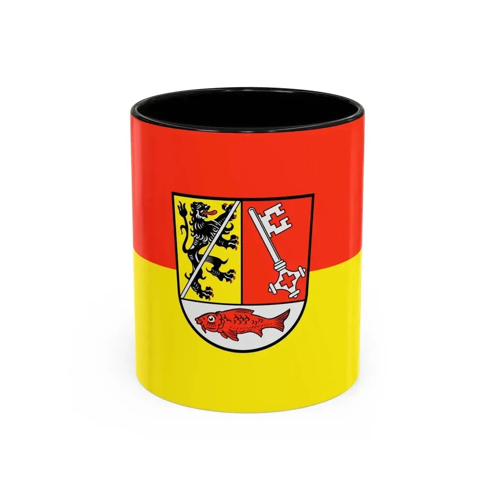 Flag of Forchheim Germany - Accent Coffee Mug 11oz Black - Go Mug Yourself