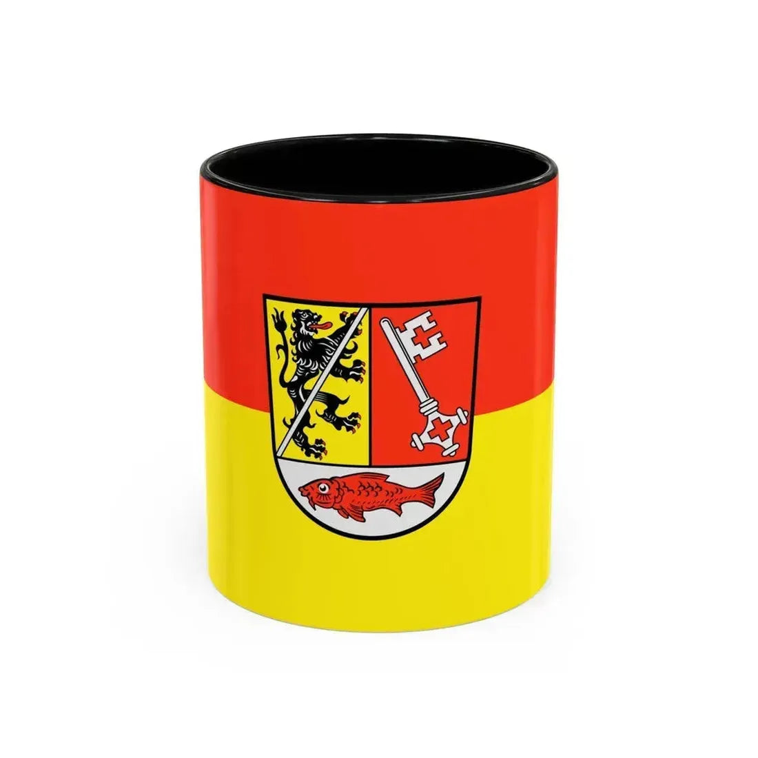 Flag of Forchheim Germany - Accent Coffee Mug 11oz Black - Go Mug Yourself