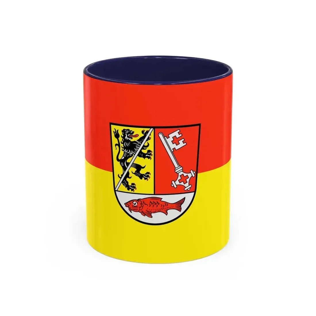 Flag of Forchheim Germany - Accent Coffee Mug 11oz Navy - Go Mug Yourself