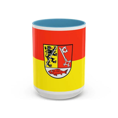 Flag of Forchheim Germany - Accent Coffee Mug 15oz Light Blue - Go Mug Yourself