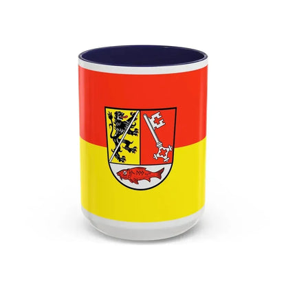 Flag of Forchheim Germany - Accent Coffee Mug 15oz Navy - Go Mug Yourself