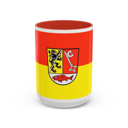 Flag of Forchheim Germany - Accent Coffee Mug 15oz Red - Go Mug Yourself