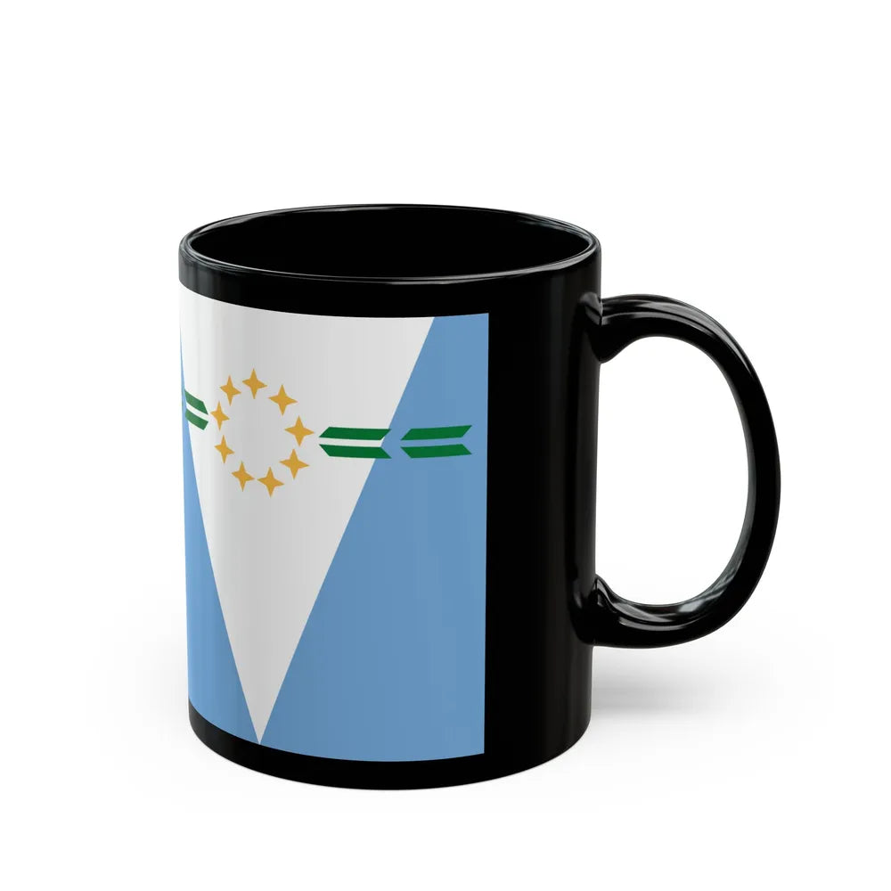 Flag of Formosa Province Argentina - Black Coffee Mug-Go Mug Yourself