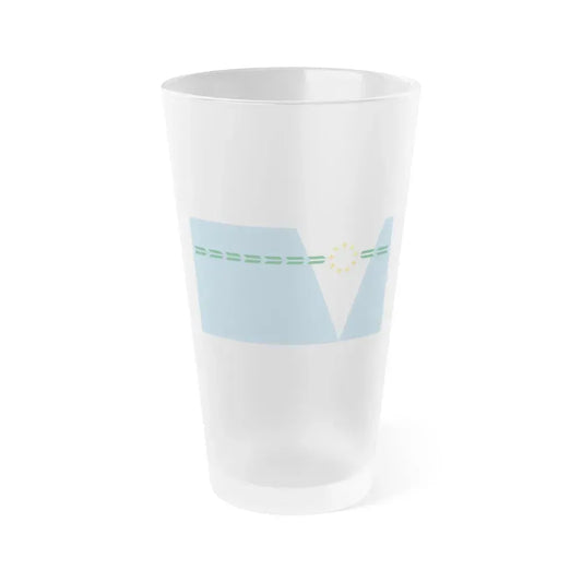 Flag of Formosa Province Argentina - Frosted Pint Glass 16oz 16oz Frosted - Go Mug Yourself