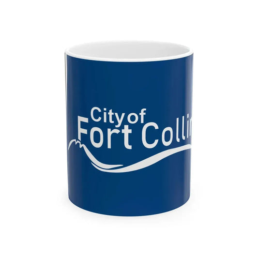 Flag of Fort Collins Colorado (United States) White Coffee Mug 11oz - Go Mug Yourself