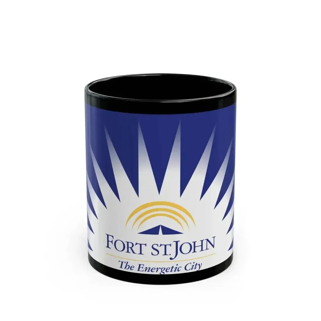 Flag of Fort St John British Columbia Canada - Black Coffee Mug 11oz - Go Mug Yourself