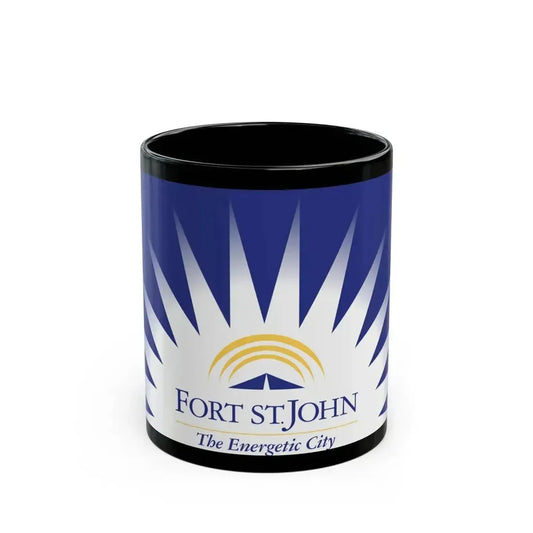 Flag of Fort St John British Columbia Canada - Black Coffee Mug 11oz - Go Mug Yourself