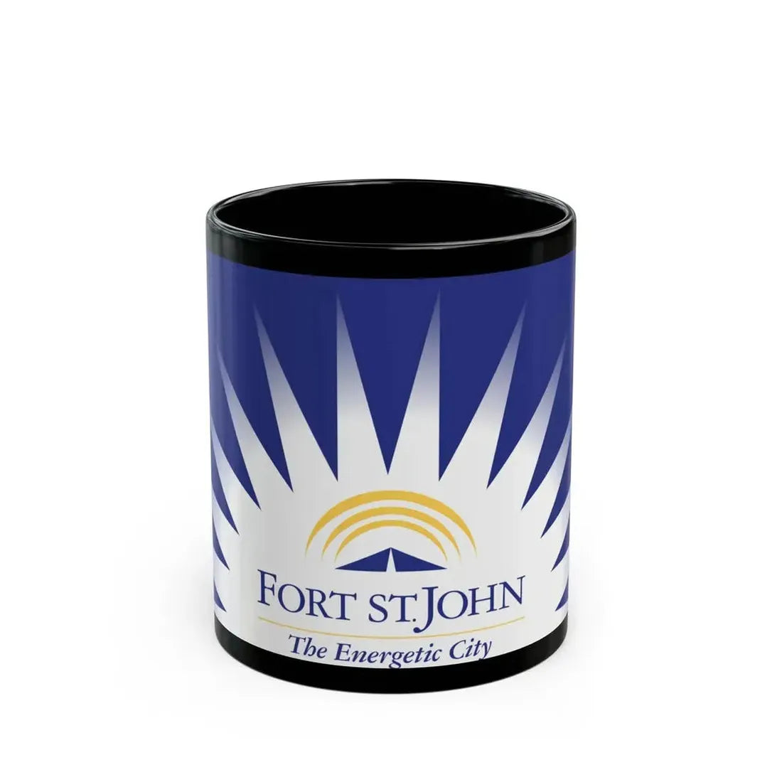 Flag of Fort St John British Columbia Canada - Black Coffee Mug 11oz - Go Mug Yourself