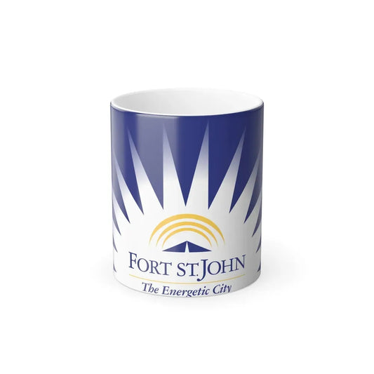 Flag of Fort St John British Columbia Canada - Color Changing Coffee Mug 11oz - Go Mug Yourself