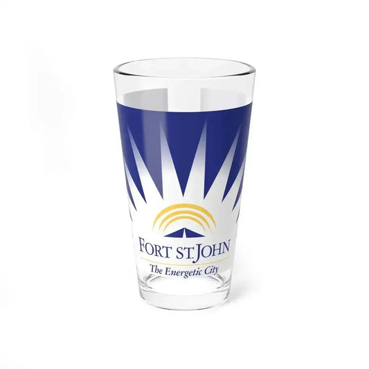 Flag of Fort St John British Columbia Canada - Pint Glass 16oz 16oz - Go Mug Yourself