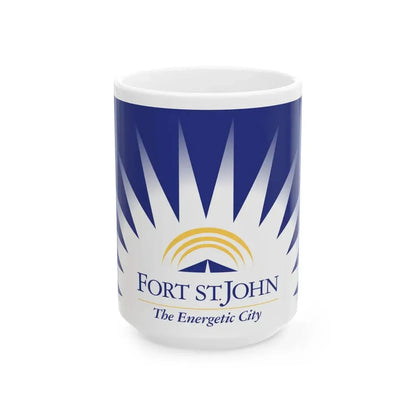 Flag of Fort St John British Columbia Canada - White Coffee Mug - Go Mug Yourself