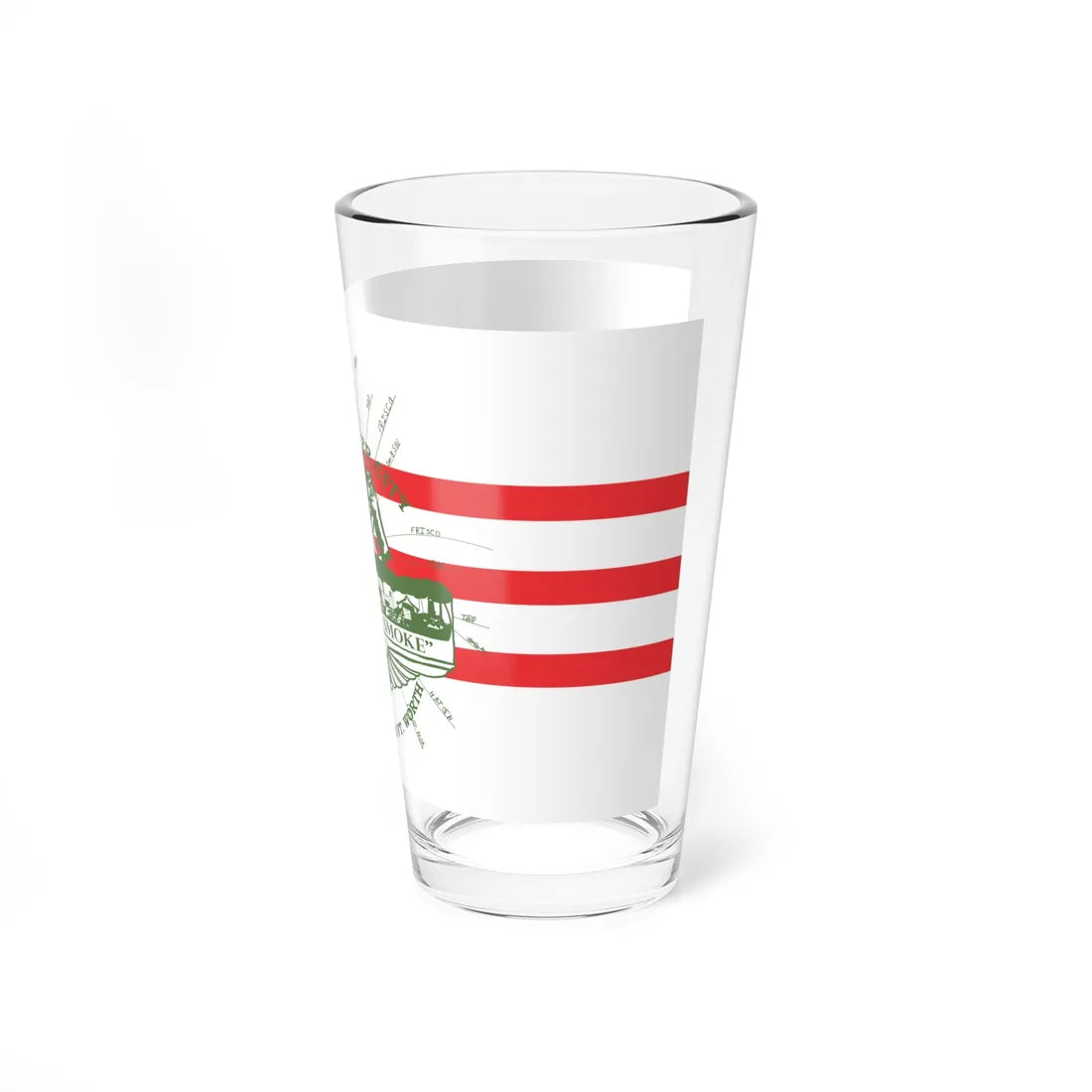 Flag of Fort Worth Texas 1912-1968 (United States) Pint Glass 16oz - Go Mug Yourself