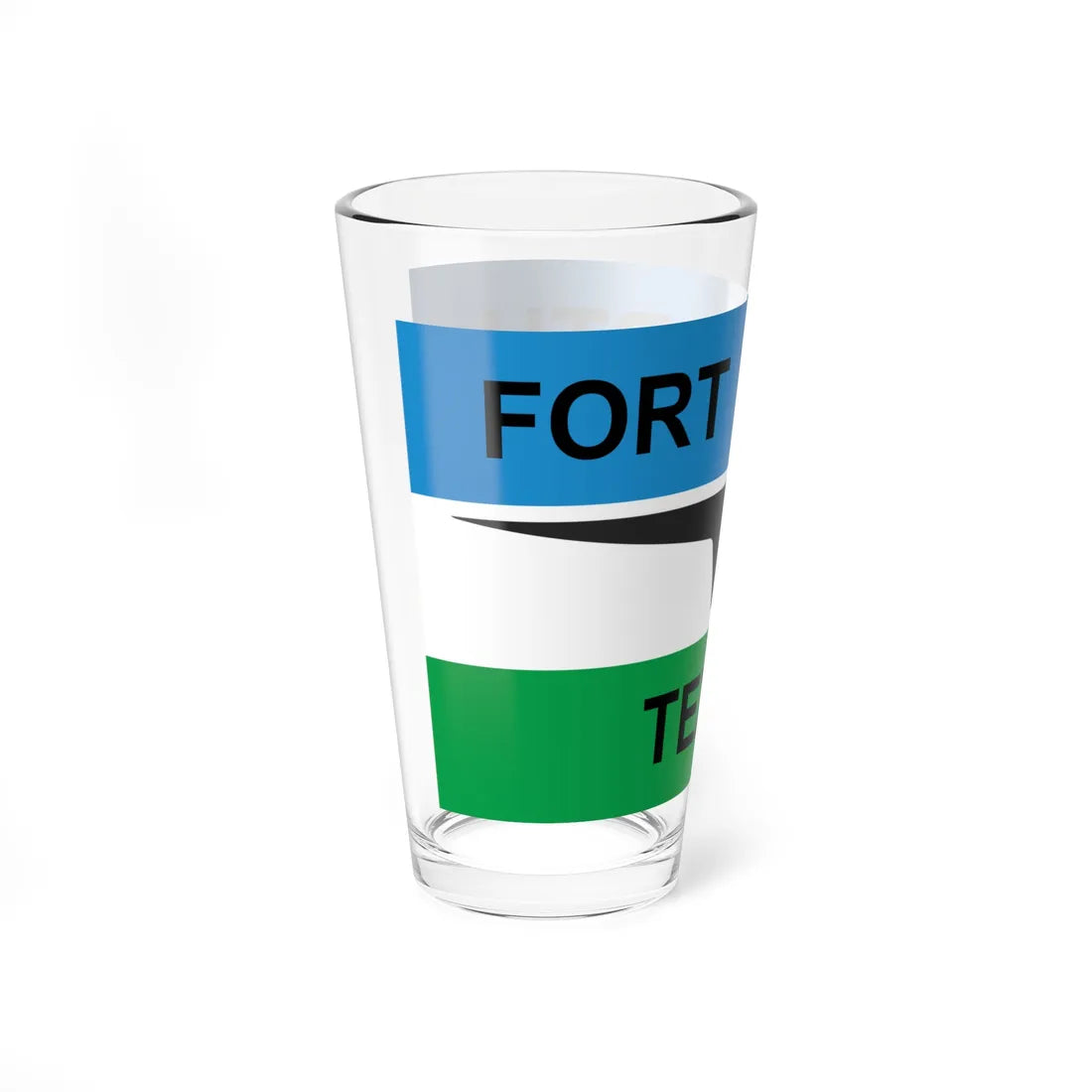 Flag of Fort Worth Texas 1968-2004 (United States) Pint Glass 16oz - Go Mug Yourself