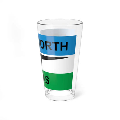 Flag of Fort Worth Texas 1968-2004 (United States) Pint Glass 16oz - Go Mug Yourself