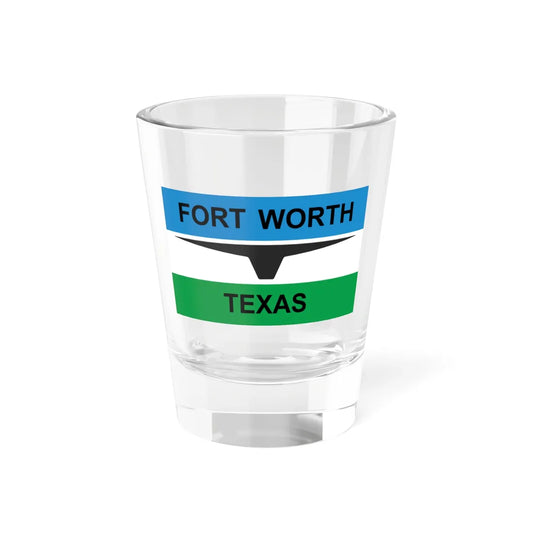 Flag of Fort Worth Texas 1968-2004 (United States) Shot Glass 1.5oz 1.5oz - Go Mug Yourself