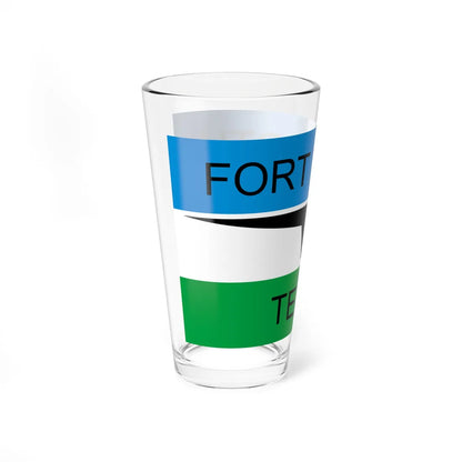 Flag of Fort Worth Texas through 2004 (United States) Pint Glass 16oz - Go Mug Yourself