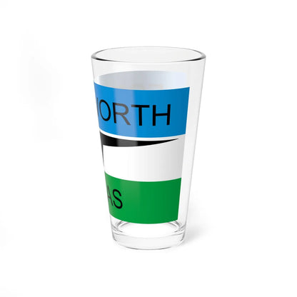 Flag of Fort Worth Texas through 2004 (United States) Pint Glass 16oz - Go Mug Yourself