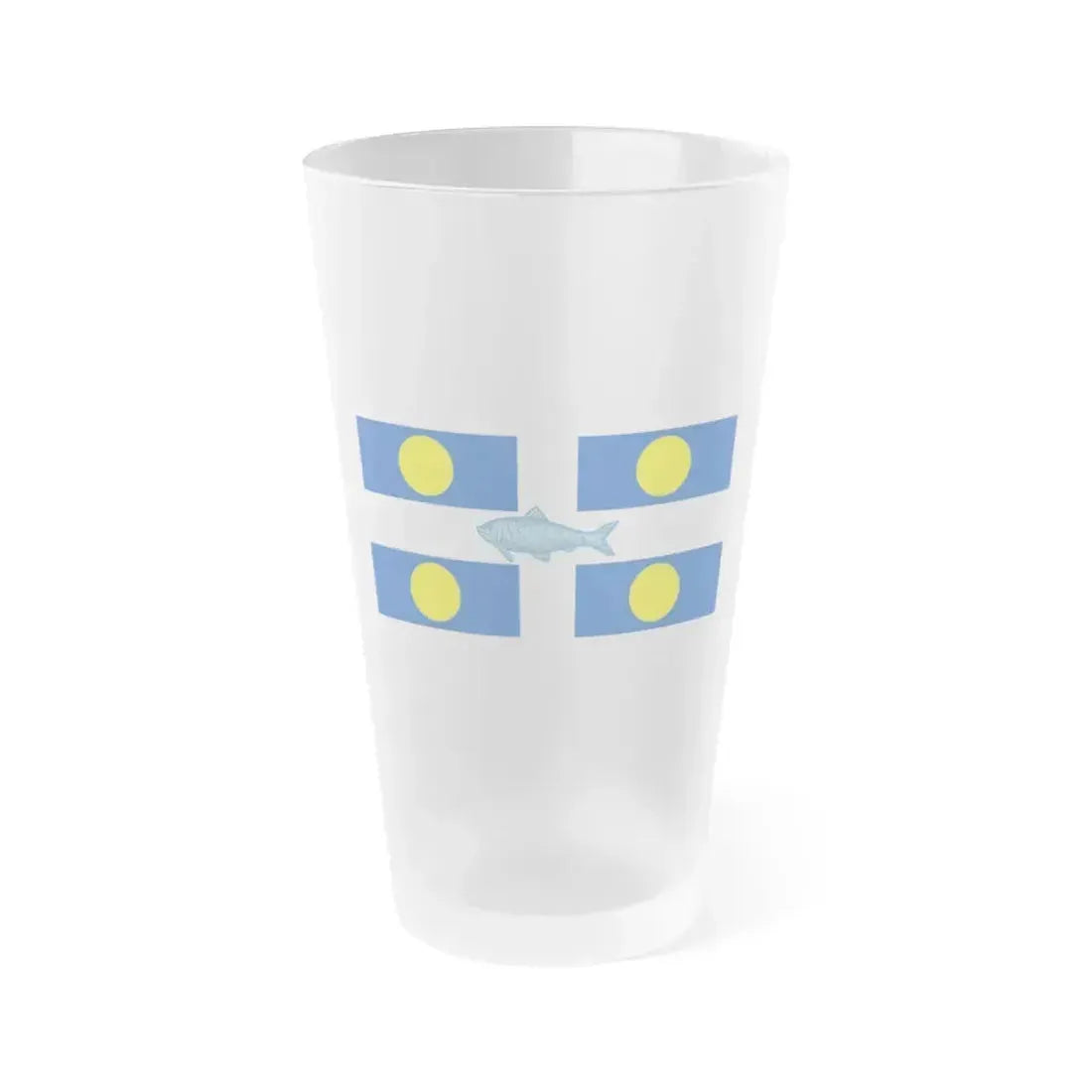 Flag of Fortune Newfoundland and Labrador Canada - Frosted Pint Glass 16oz 16oz Frosted - Go Mug Yourself