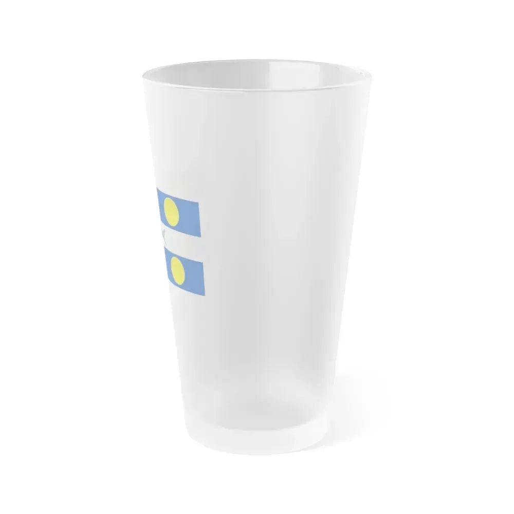 Flag of Fortune Newfoundland and Labrador Canada - Frosted Pint Glass 16oz - Go Mug Yourself