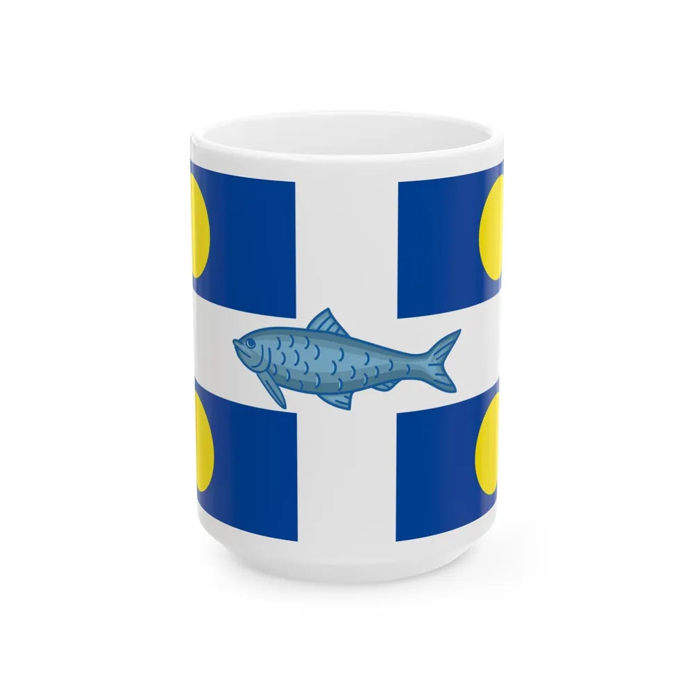 Flag of Fortune Newfoundland and Labrador Canada - White Coffee Mug-15oz-Go Mug Yourself