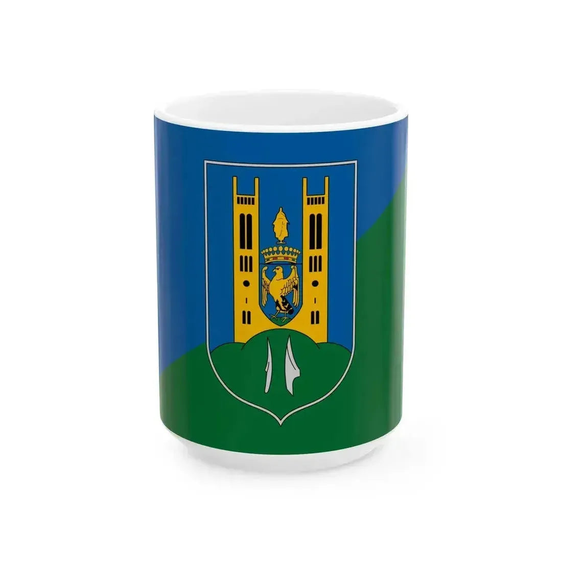 Flag of Fot (Hungary) White Coffee Mug 15oz - Go Mug Yourself