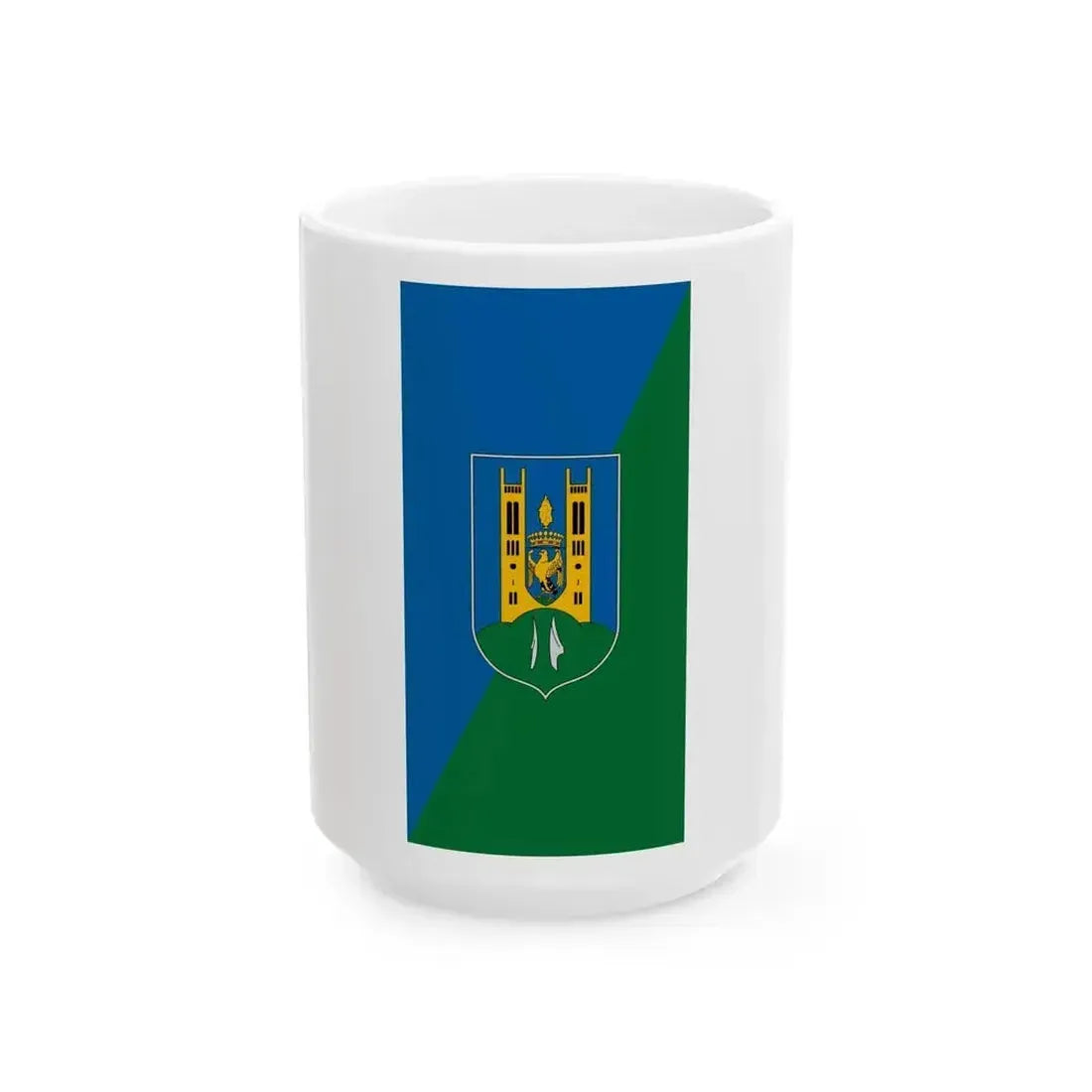 Flag of Fot vertical (Hungary) White Coffee Mug 15oz - Go Mug Yourself
