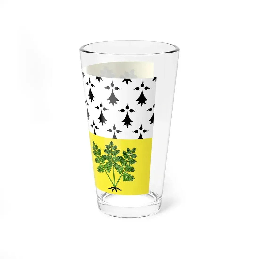 Flag of Fougeres (France) Pint Glass 16oz - Go Mug Yourself