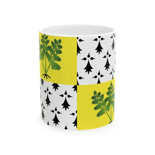 Flag of Fougeres (France) White Coffee Mug 11oz - Go Mug Yourself