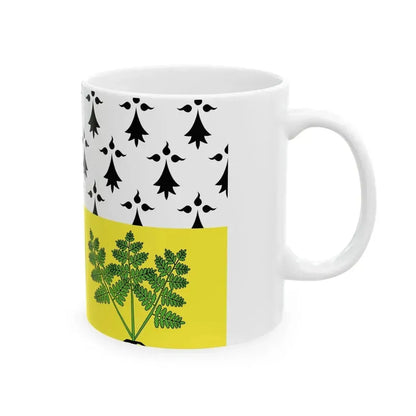Flag of Fougeres (France) White Coffee Mug - Go Mug Yourself