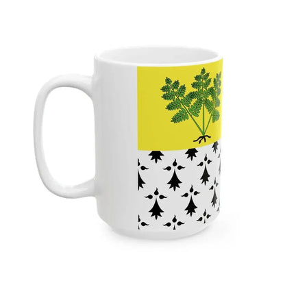 Flag of Fougeres (France) White Coffee Mug - Go Mug Yourself