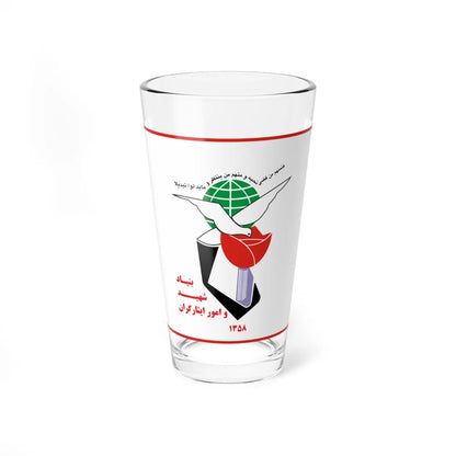 Flag of Foundation of Martyrs and Veterans Affairs (Iran) Pint Glass 16oz 16oz - Go Mug Yourself