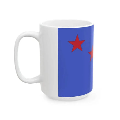 Flag of four star general of the Italian Air Force (Italy) White Coffee Mug - Go Mug Yourself