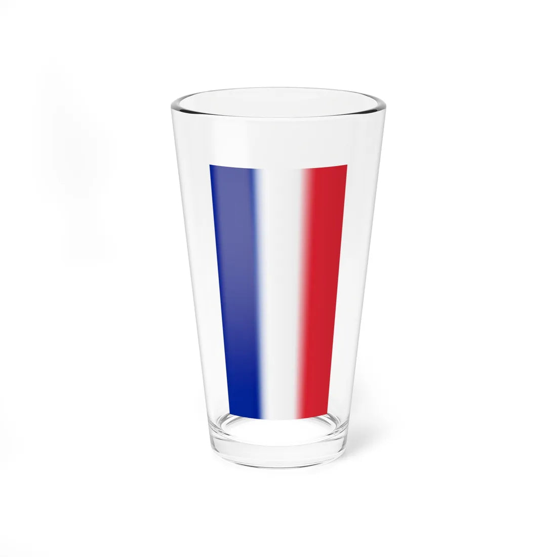 Flag of France 1976-2020 vertical (Belgium) Pint Glass 16oz 16oz - Go Mug Yourself