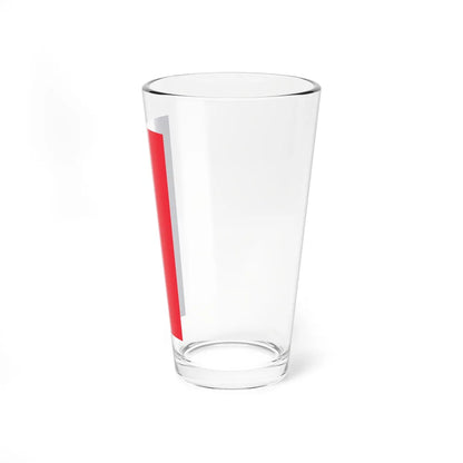 Flag of France 1976-2020 vertical (Belgium) Pint Glass 16oz - Go Mug Yourself
