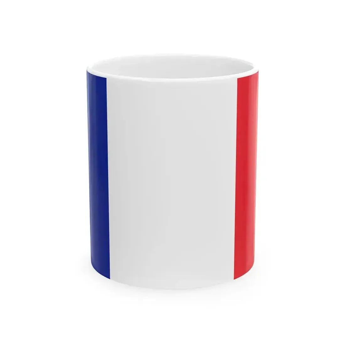 Flag of France 2-1 (France) White Coffee Mug 11oz - Go Mug Yourself