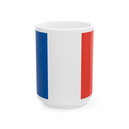 Flag of France alternative version (France) White Coffee Mug 15oz - Go Mug Yourself