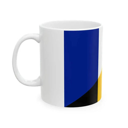 Flag of France and Belgium (Belgium) White Coffee Mug - Go Mug Yourself