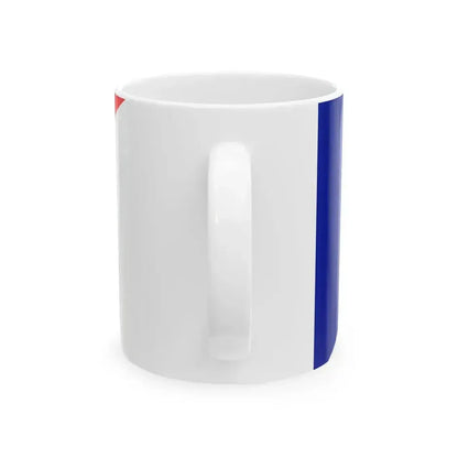 Flag of France and Japan (France) White Coffee Mug - Go Mug Yourself