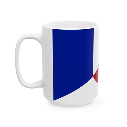 Flag of France and Japan (France) White Coffee Mug - Go Mug Yourself