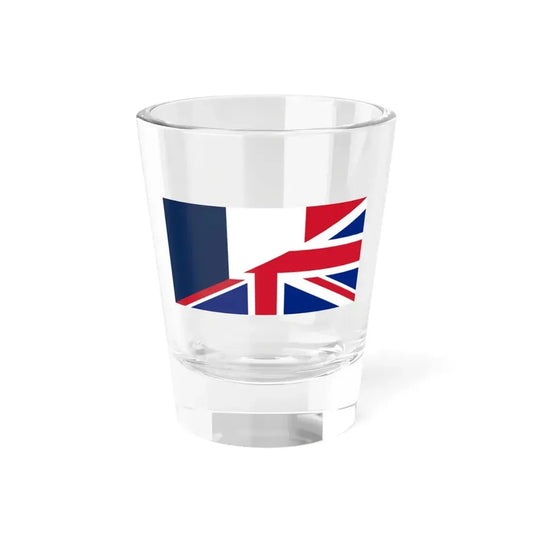 Flag of France and the United Kingdom (France) Shot Glass 1.5oz 1.5oz - Go Mug Yourself