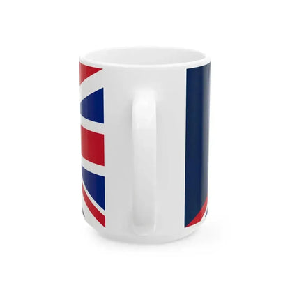 Flag of France and the United Kingdom (France) White Coffee Mug - Go Mug Yourself