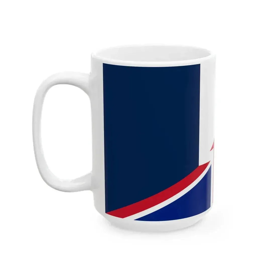 Flag of France and the United Kingdom (France) White Coffee Mug - Go Mug Yourself