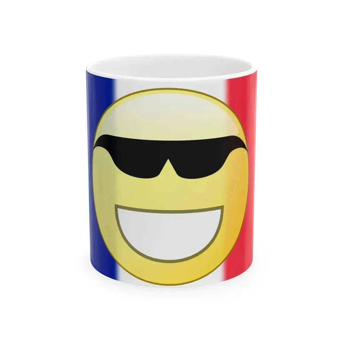 Flag of France bling-bling (France) White Coffee Mug 11oz - Go Mug Yourself